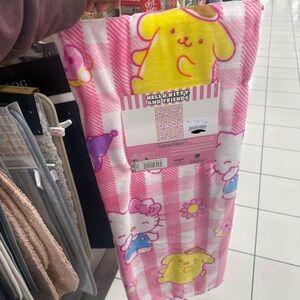 Hello Kitty and Friends Pink Throw Blanket